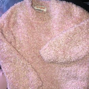 Winter faux fur girls sweater 18M